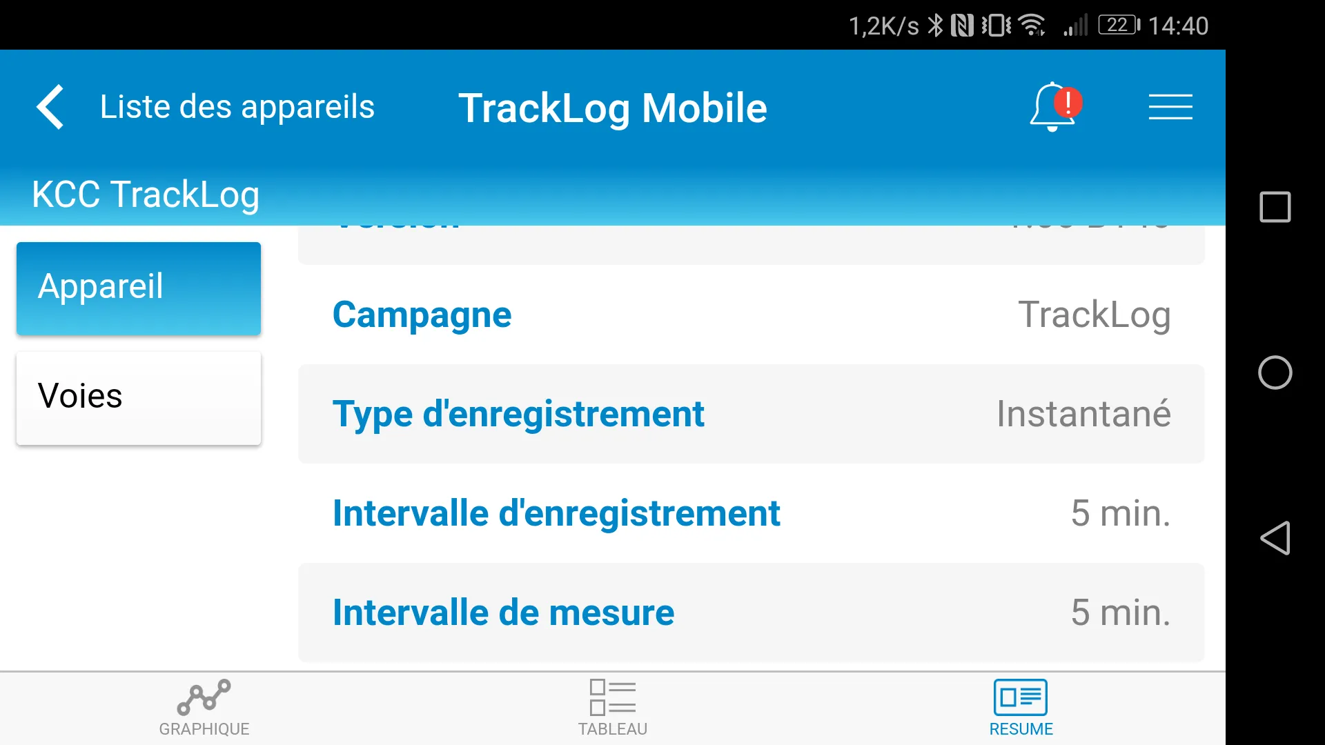 Sauermann TrackLog Mobile | Indus Appstore | Screenshot