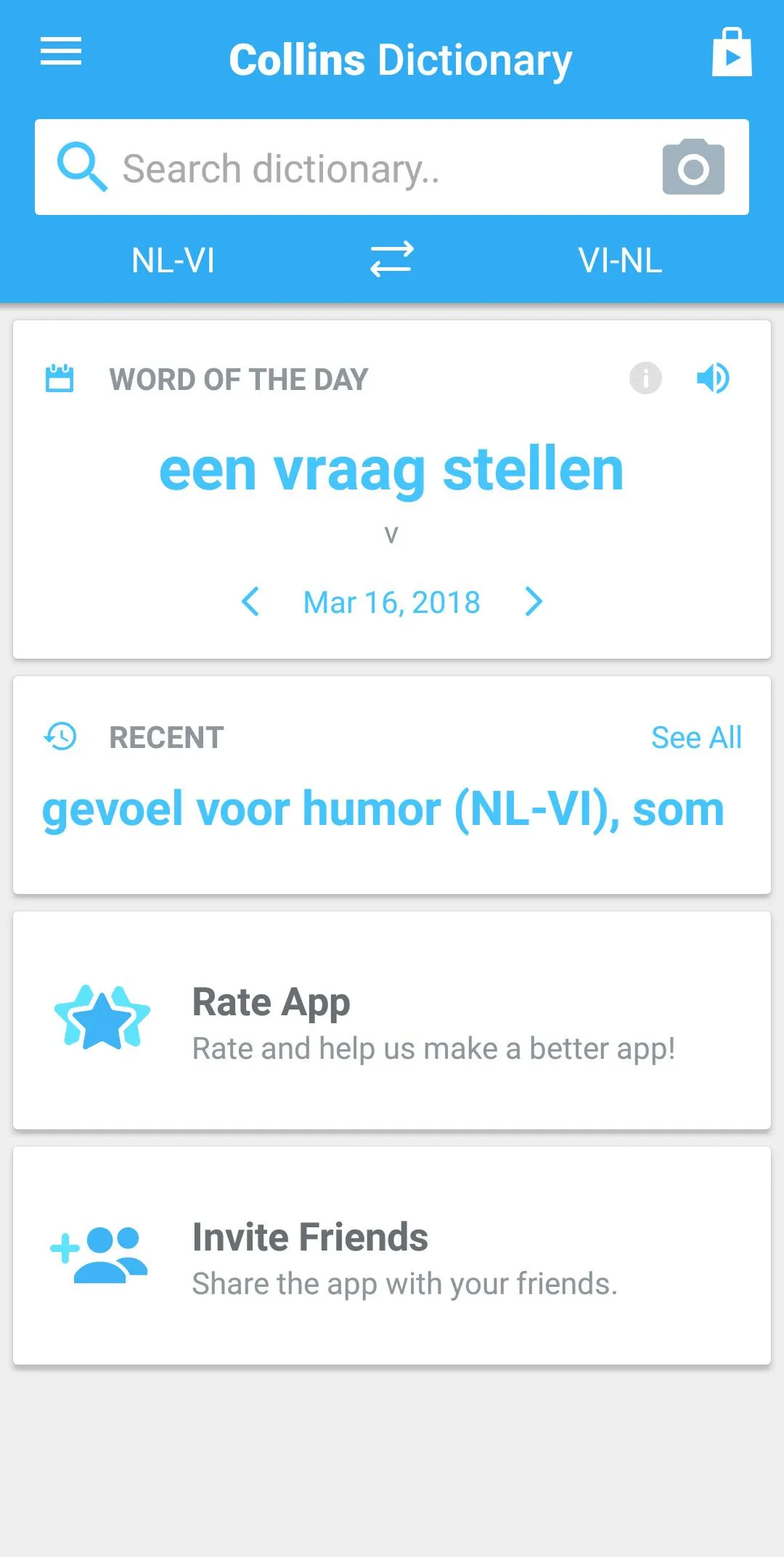 Vietnamese-Dutch Dictionary | Indus Appstore | Screenshot