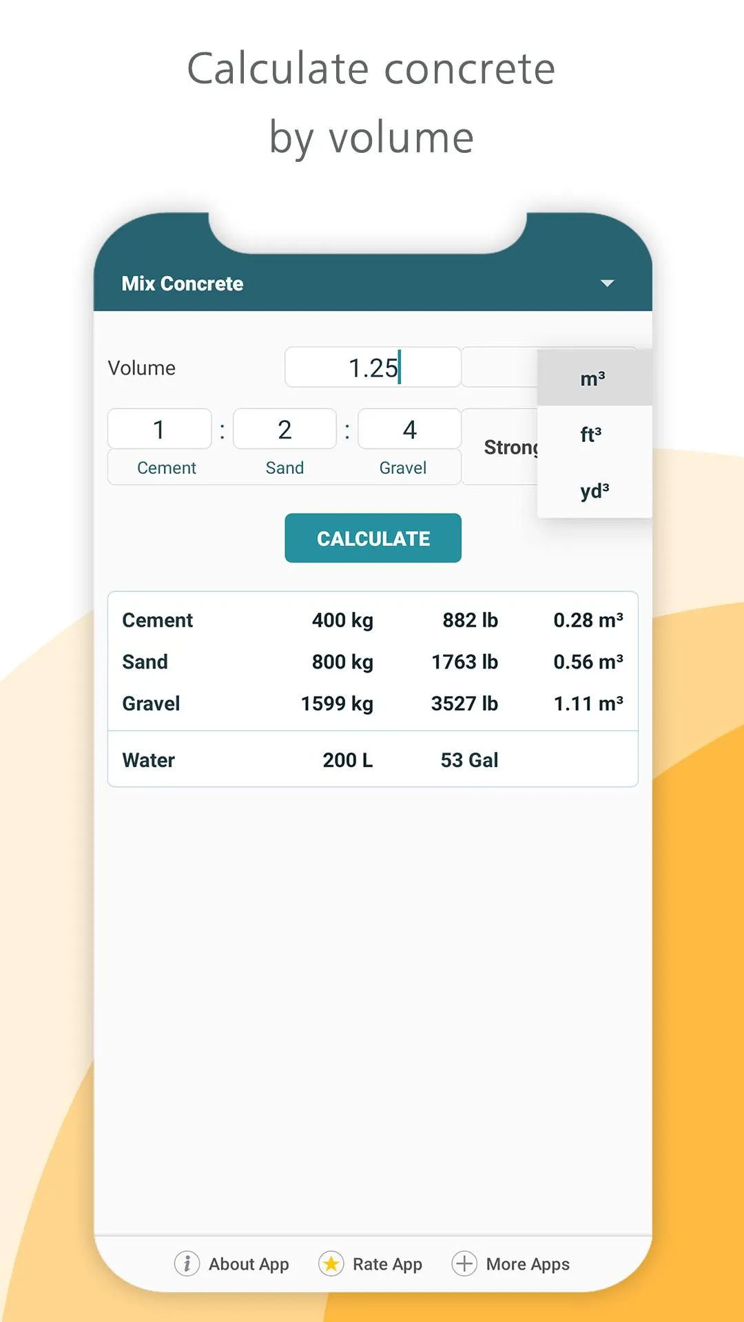 Construction concrete calculat | Indus Appstore | Screenshot