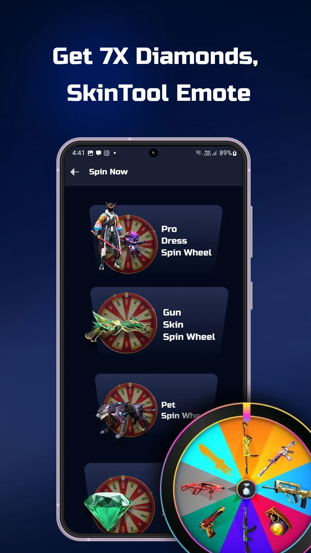 Get 5X Diamond, SkinTool Emote | Indus Appstore | Screenshot