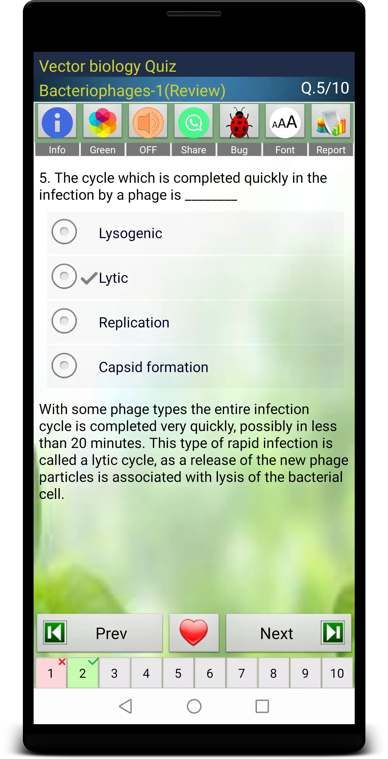 Vector Biology Quiz | Indus Appstore | Screenshot