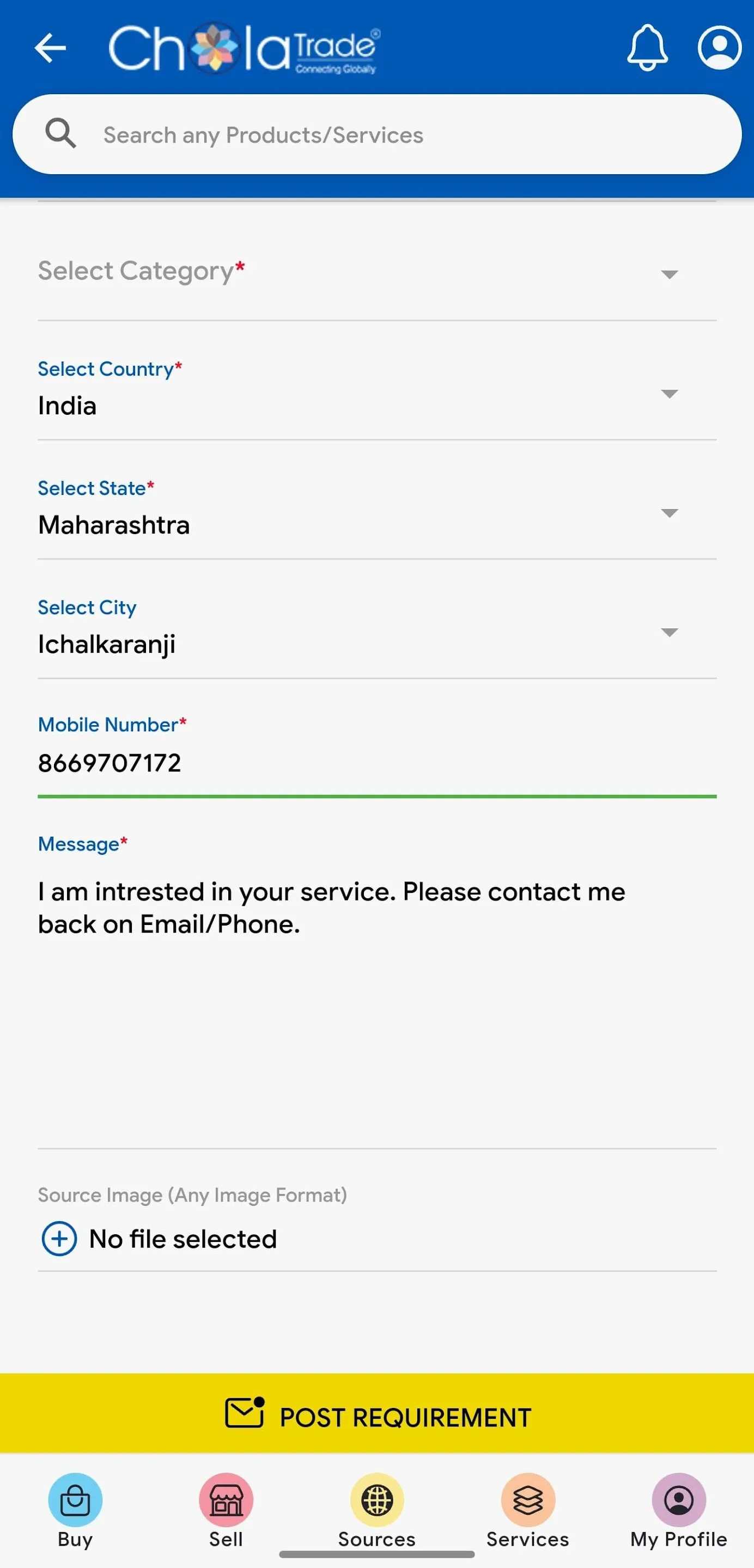 Chola Trade B2B Textile Portal | Indus Appstore | Screenshot