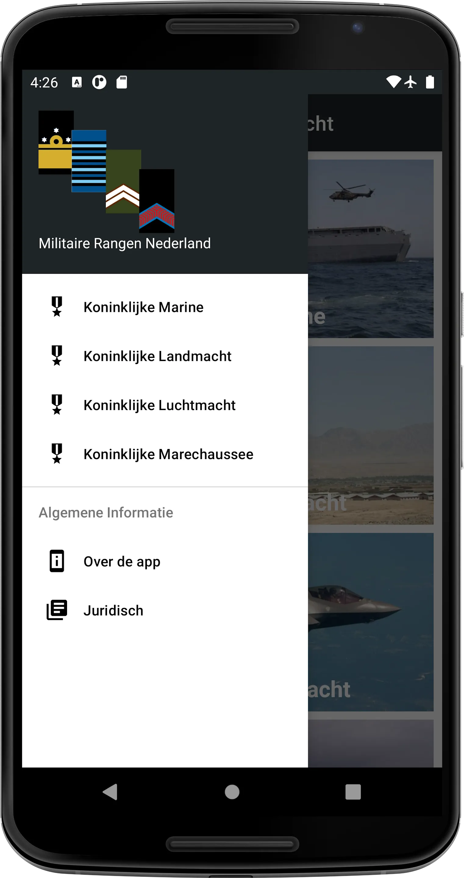 Militaire Rangen Nederland | Indus Appstore | Screenshot