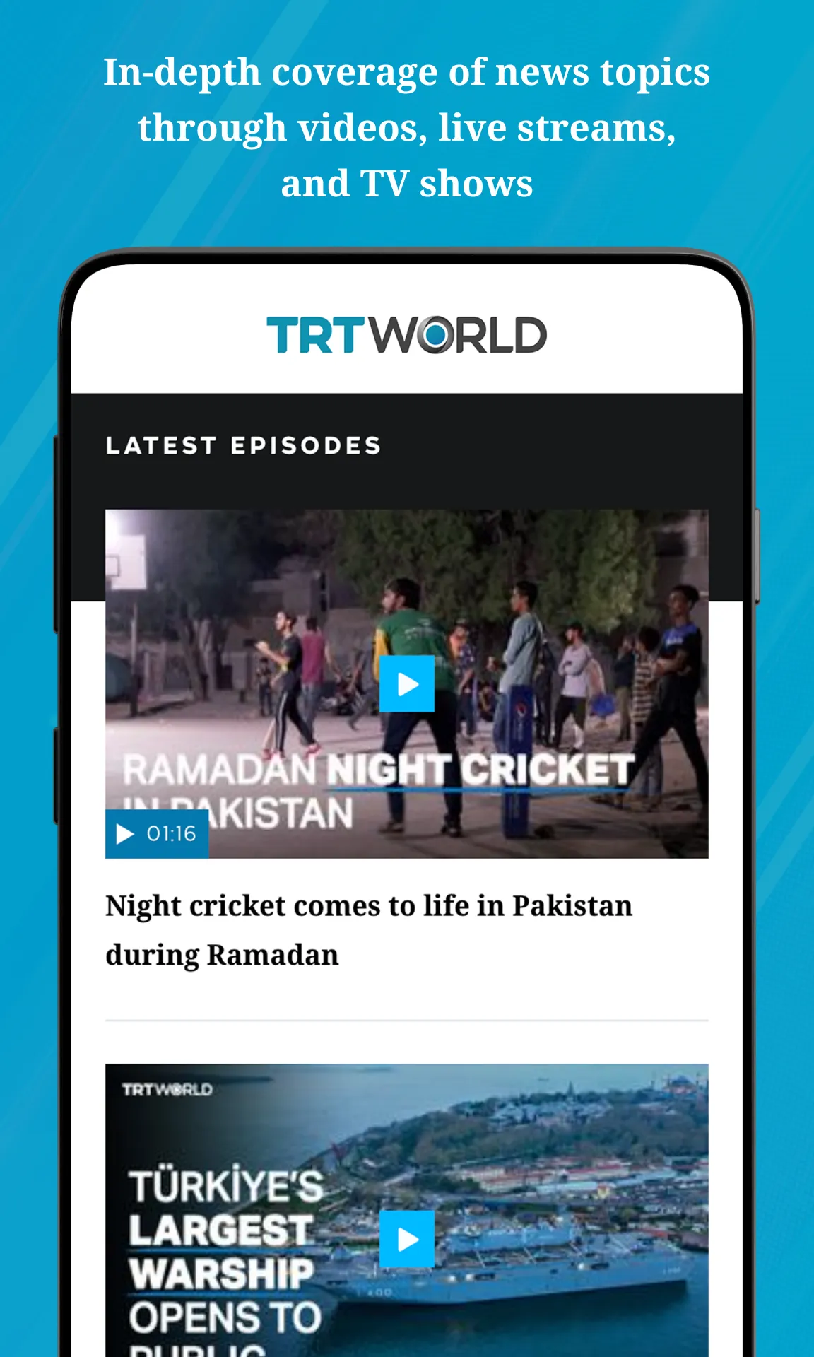 TRT World | Indus Appstore | Screenshot