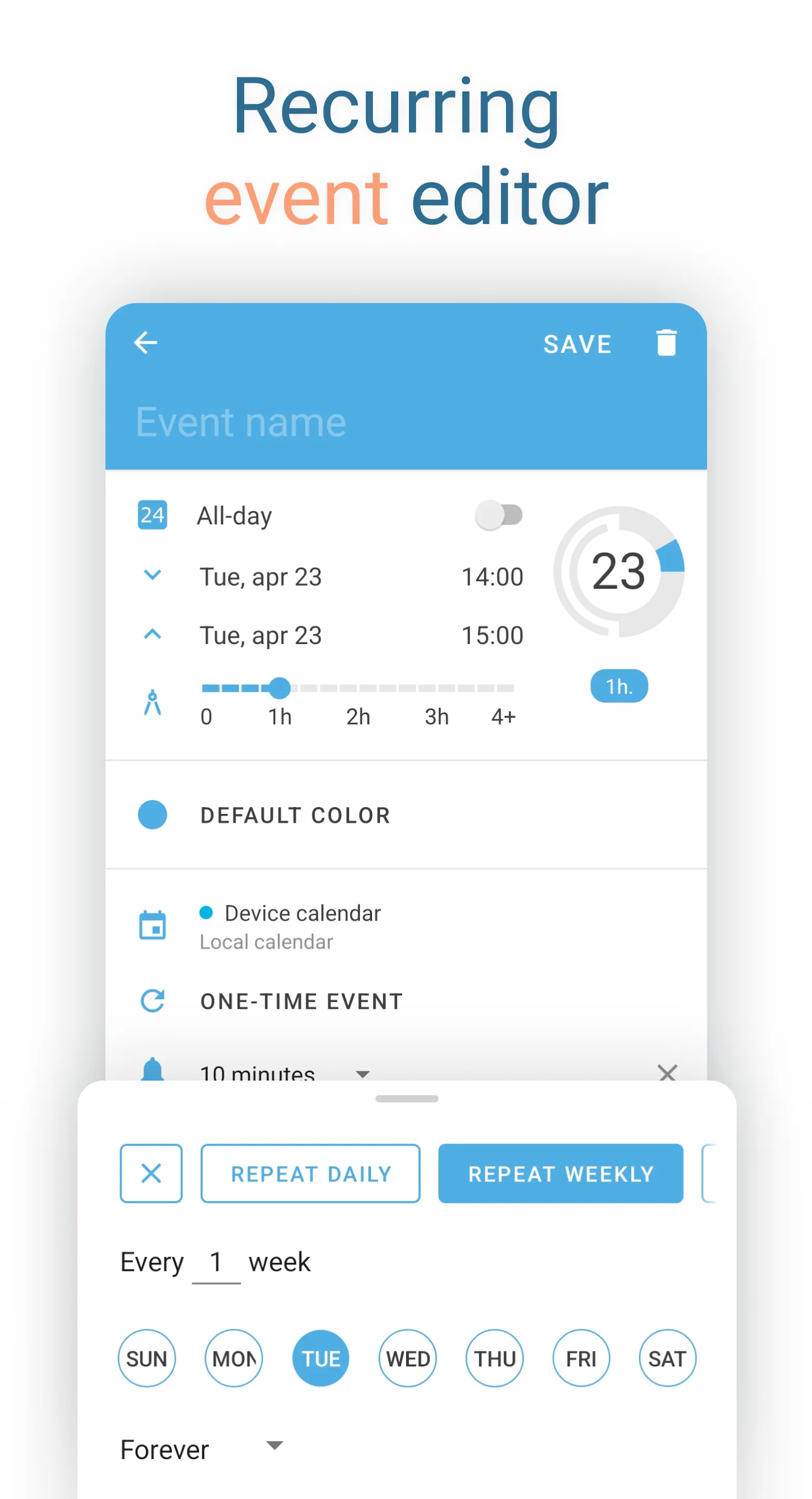 Sectograph. Day & Time planner | Indus Appstore | Screenshot