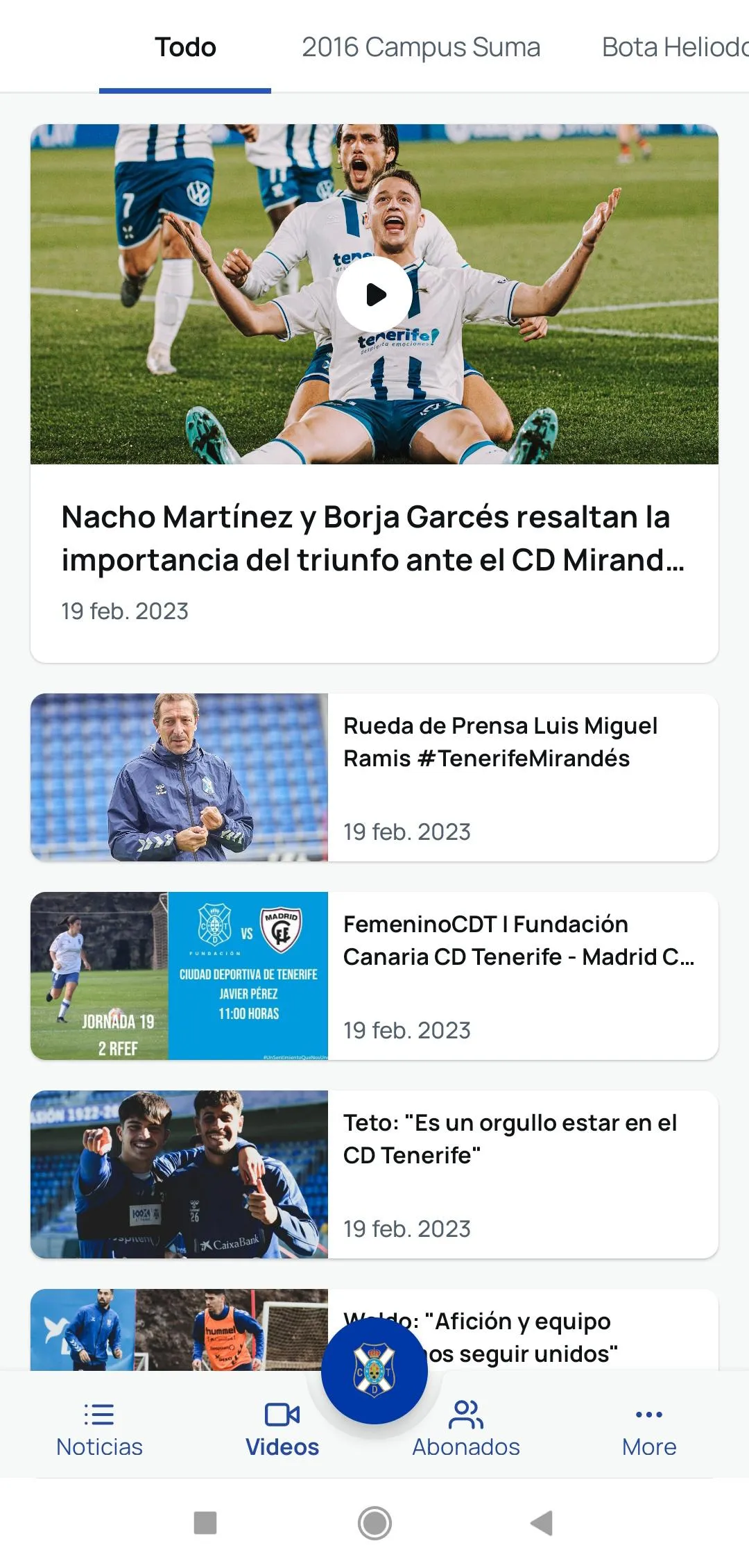 CD Tenerife - Official App | Indus Appstore | Screenshot