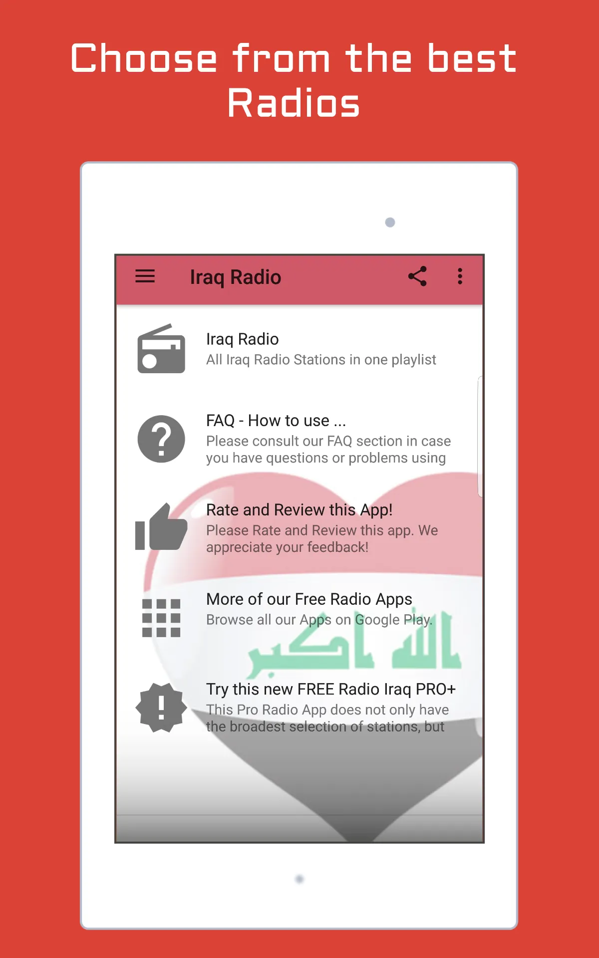 Iraq Radio Stations Music News | Indus Appstore | Screenshot