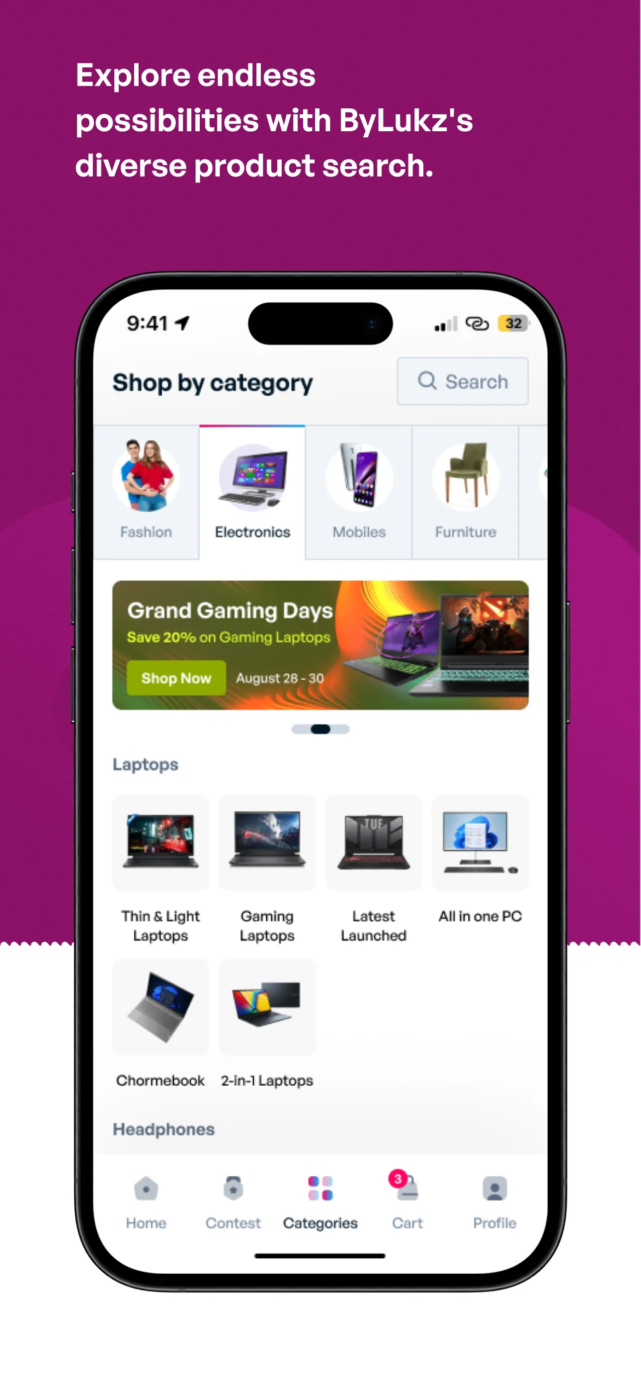 Bylukz - Shop online, win big! | Indus Appstore | Screenshot