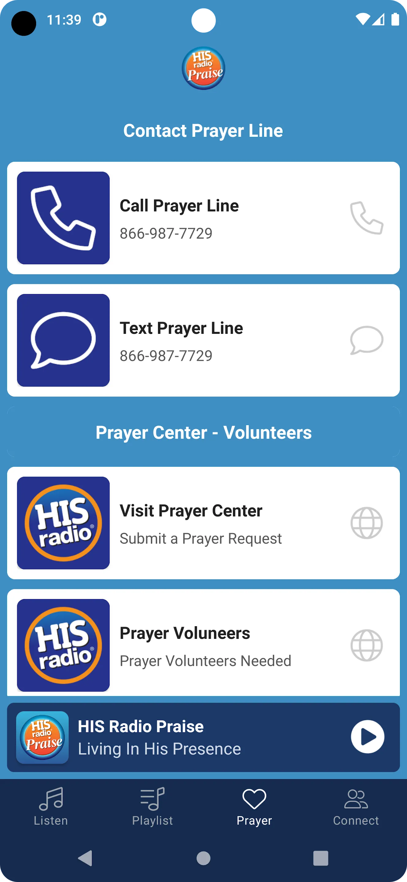 HIS Radio Praise | Indus Appstore | Screenshot