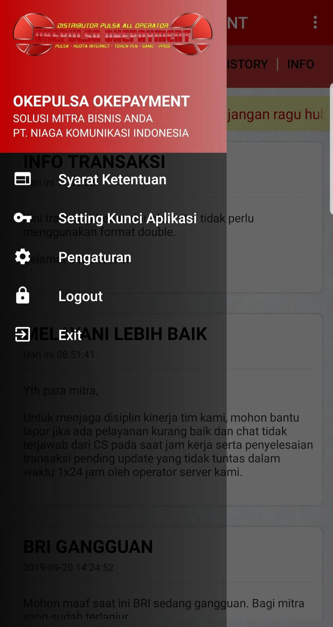 OKEPULSA | Agen Kuota Pulsa | Indus Appstore | Screenshot