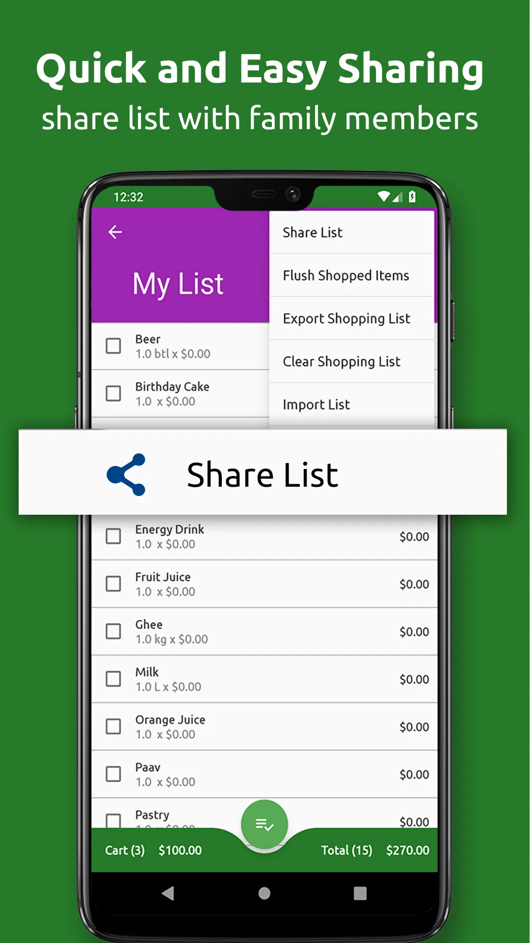 Shopping List Pro | Indus Appstore | Screenshot