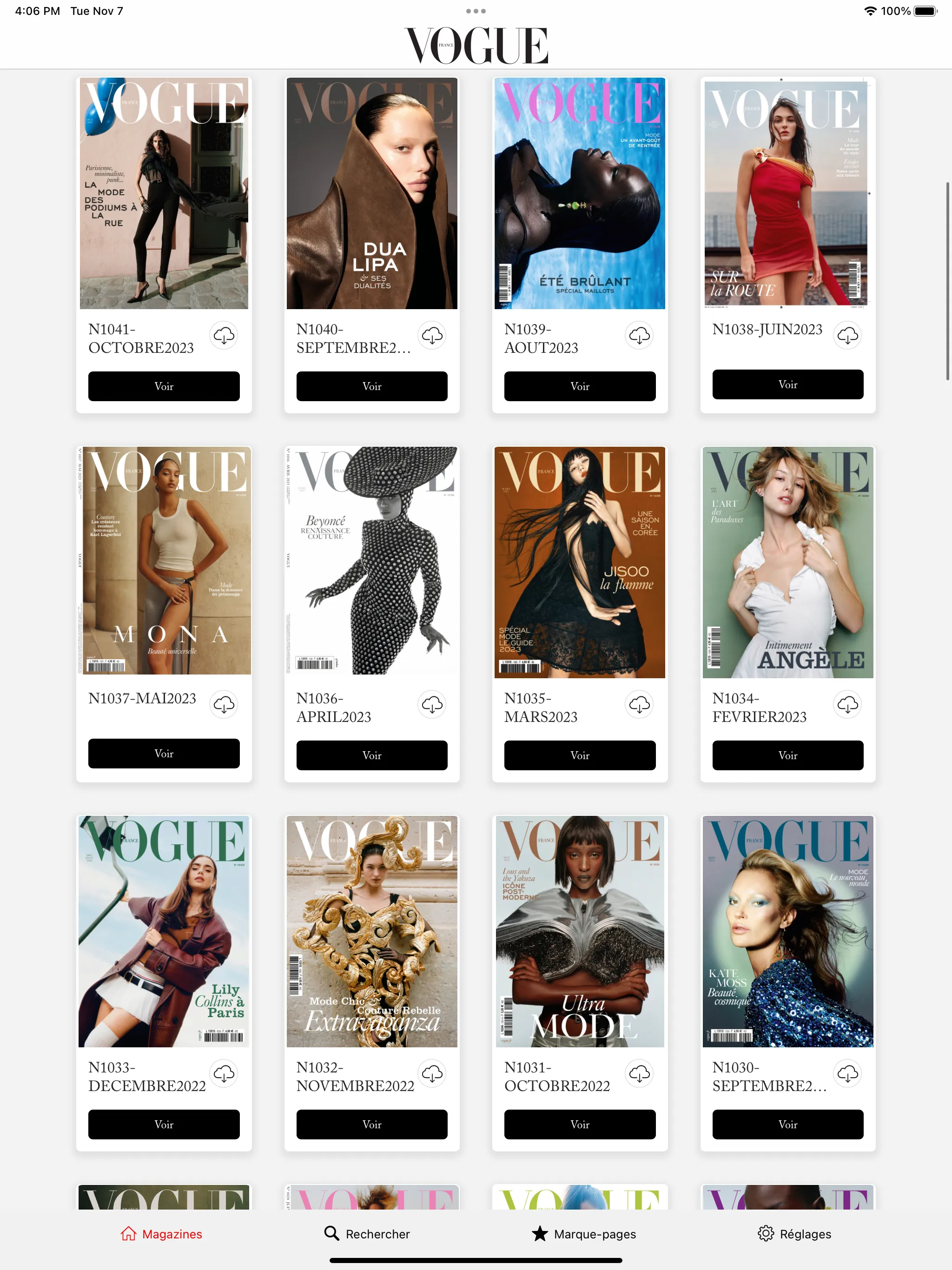 Vogue France Magazine | Indus Appstore | Screenshot