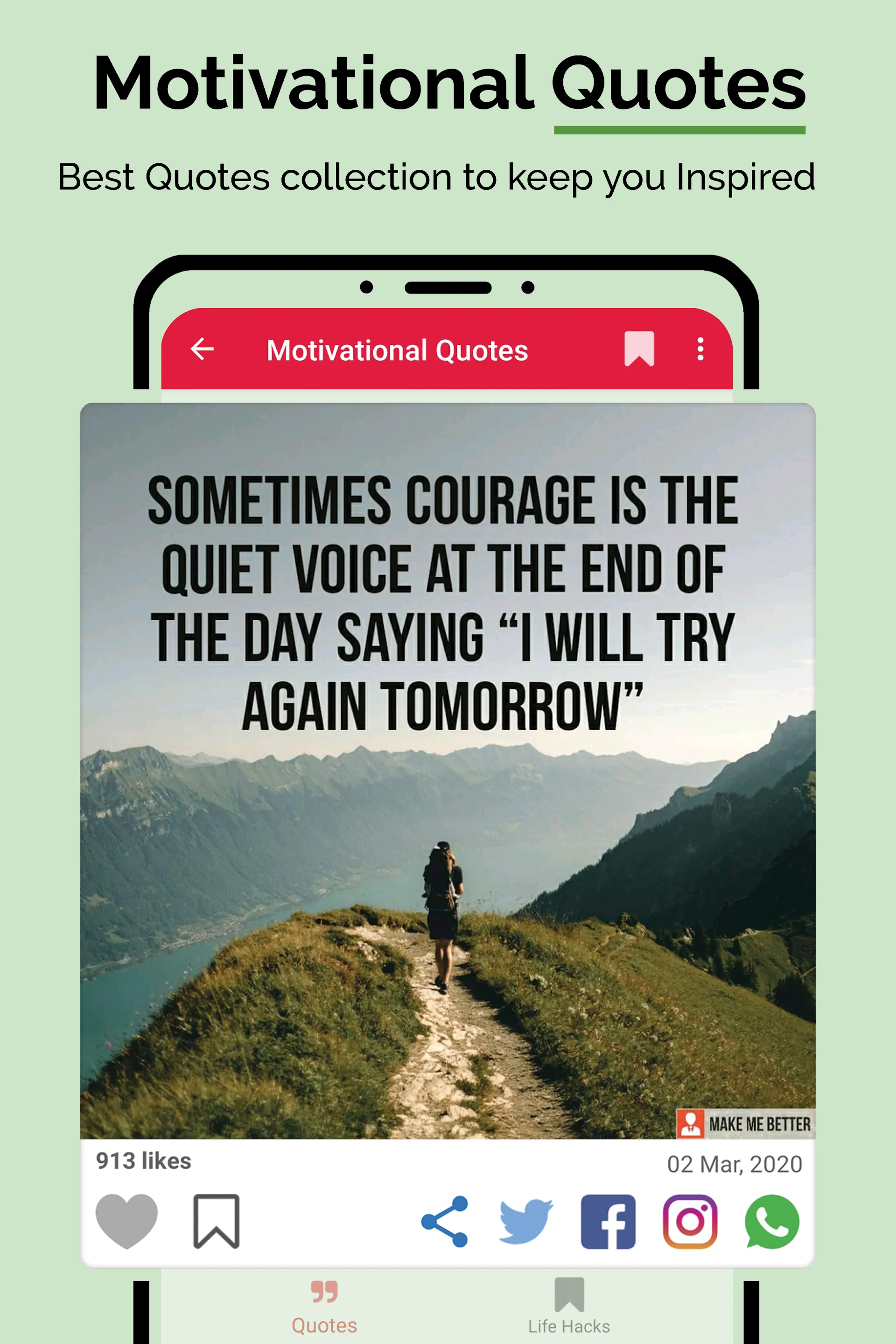 Make Me Better -Motivation App | Indus Appstore | Screenshot