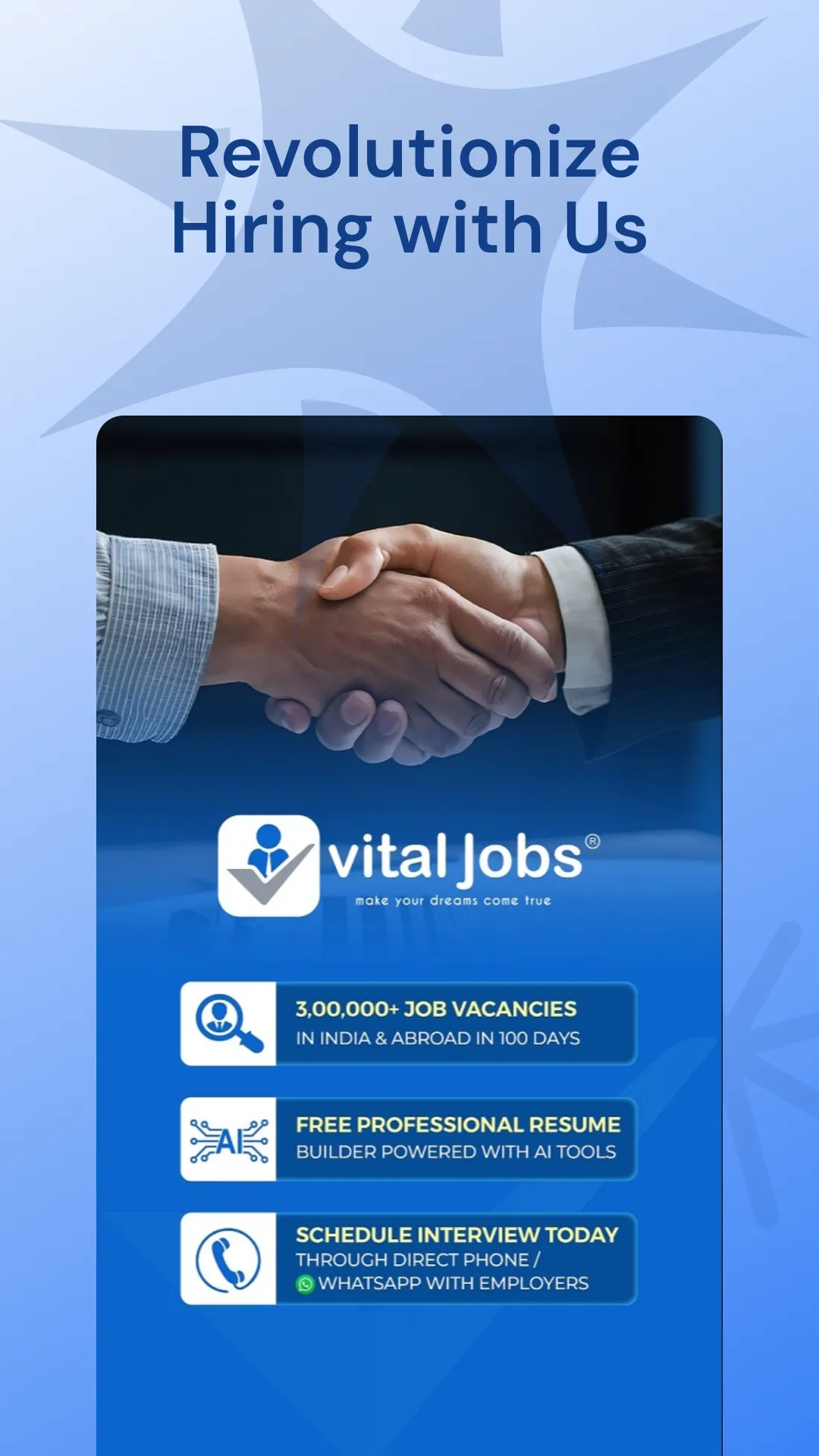 Vital Jobs India - Employer | Indus Appstore | Screenshot