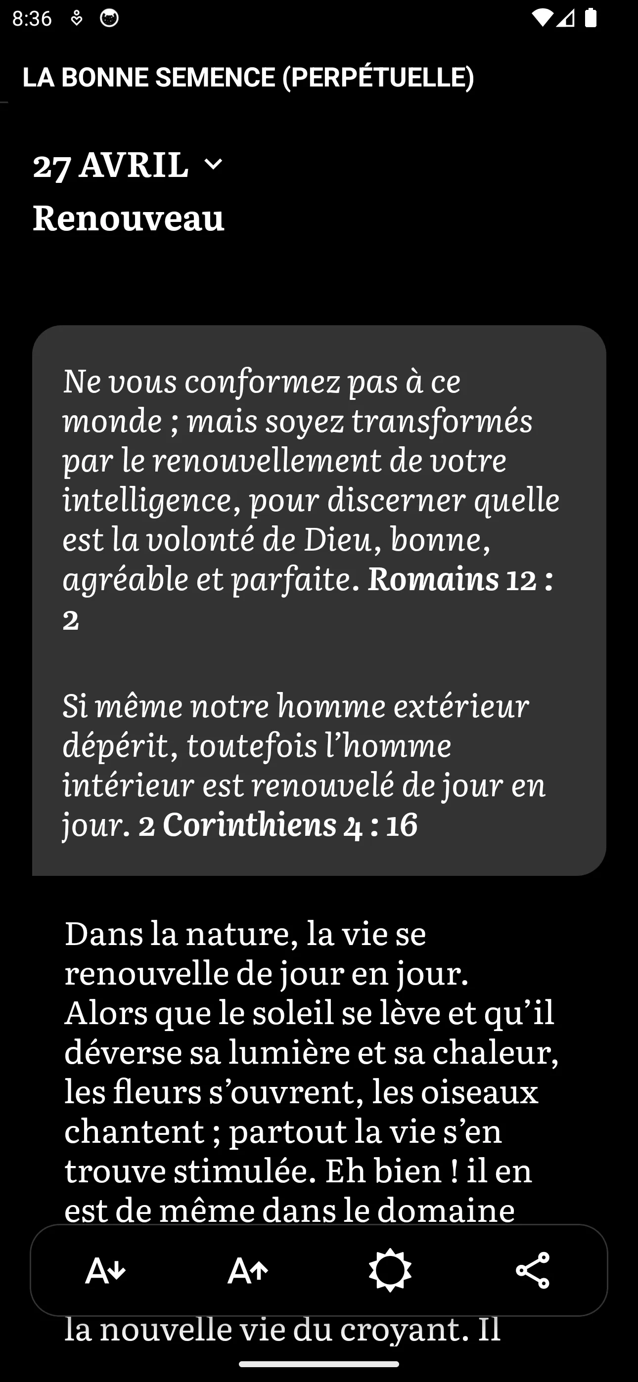 La Bonne Semence (perpétuelle) | Indus Appstore | Screenshot