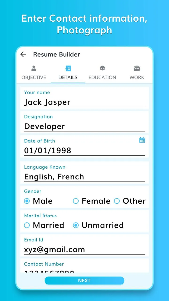 CV: Professional Resume Maker | Indus Appstore | Screenshot