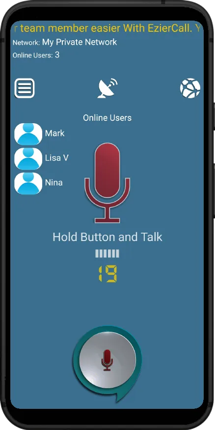 eZierCall Online Walkie Talkie | Indus Appstore | Screenshot