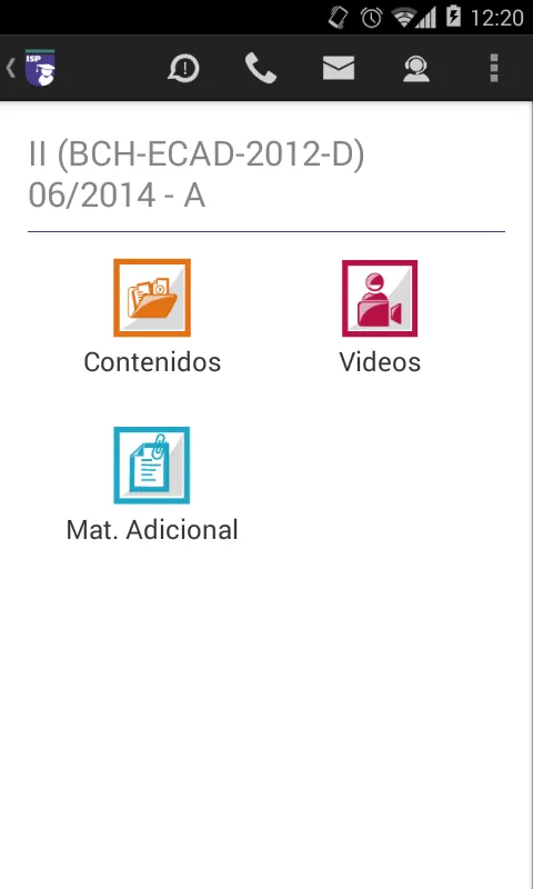 MiISP Móvil Alumnos | Indus Appstore | Screenshot