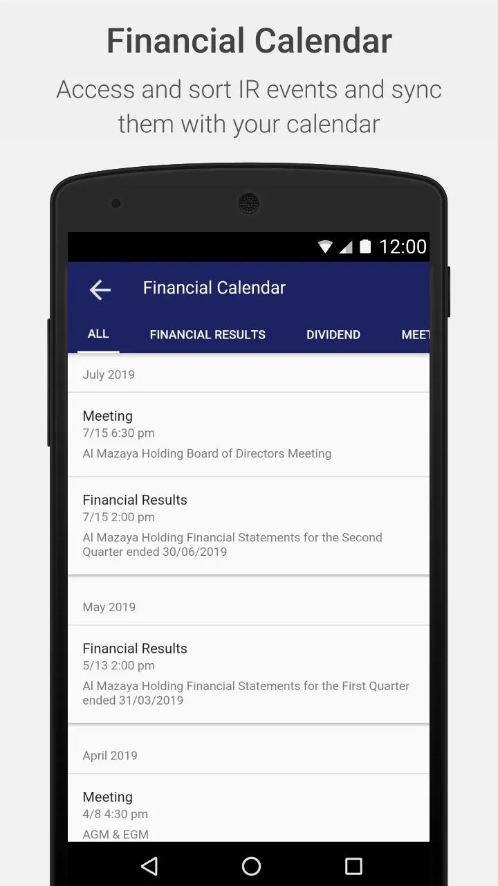 Mazaya Investor Relations | Indus Appstore | Screenshot