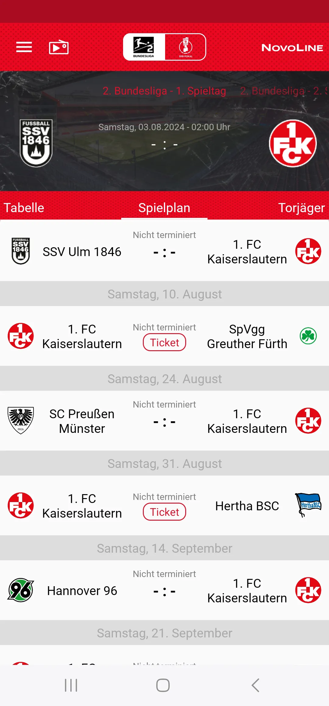 1. FC Kaiserslautern | Indus Appstore | Screenshot