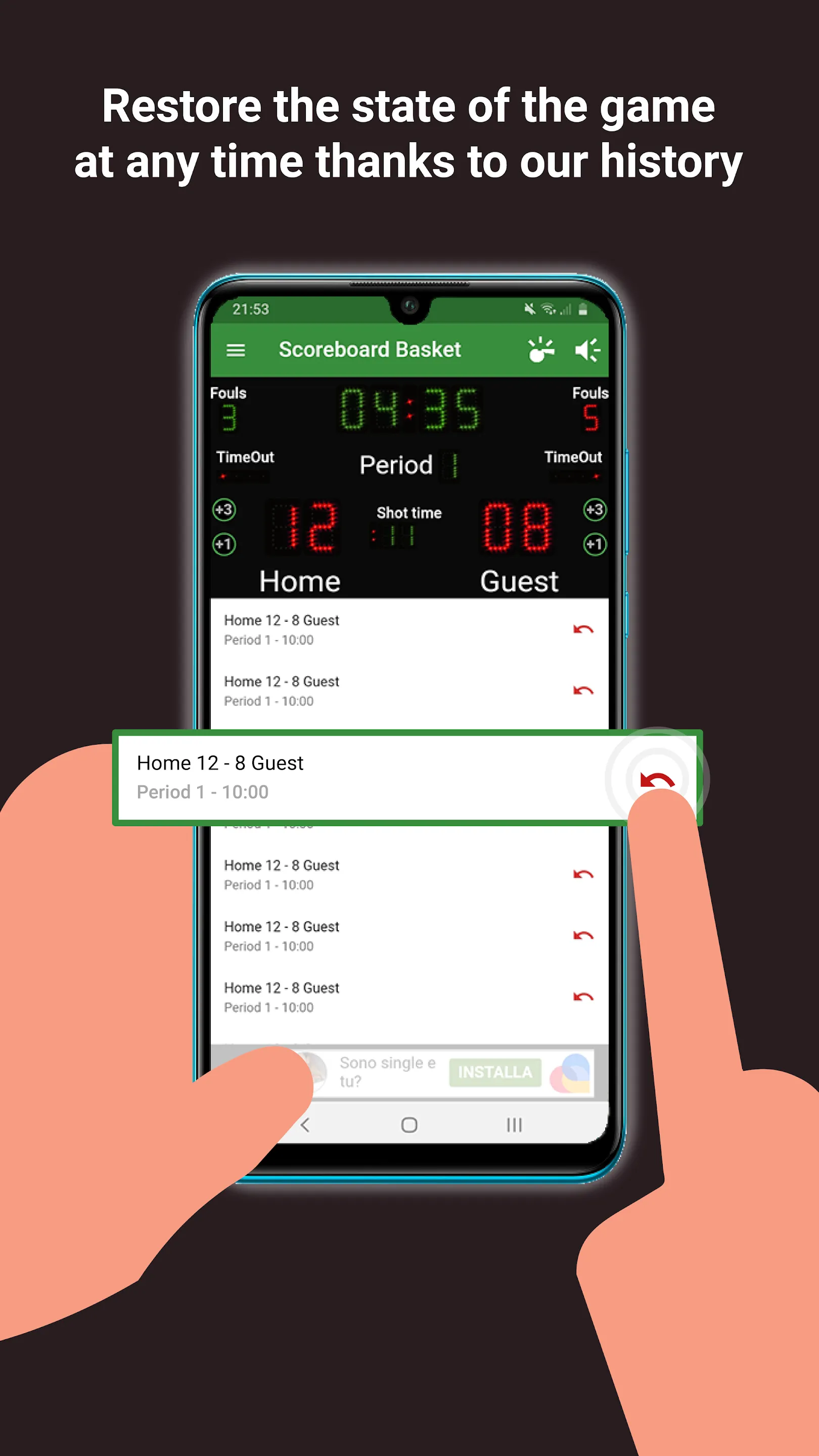 Scoreboard Basket | Indus Appstore | Screenshot