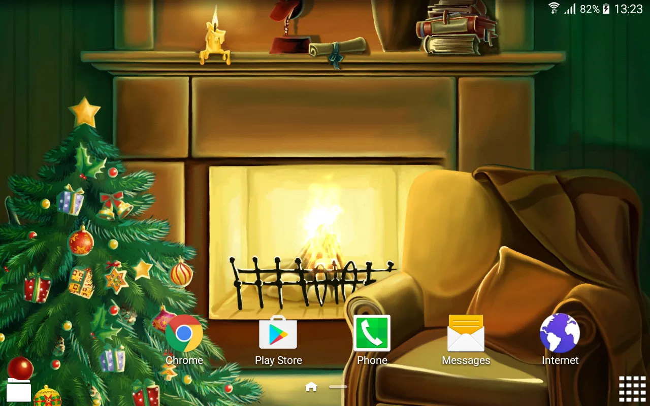 Christmas Fireplace Wallpaper | Indus Appstore | Screenshot