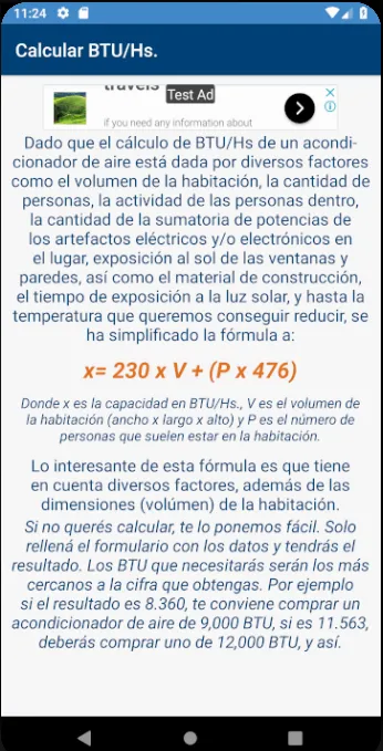 Calcular BTU | Indus Appstore | Screenshot