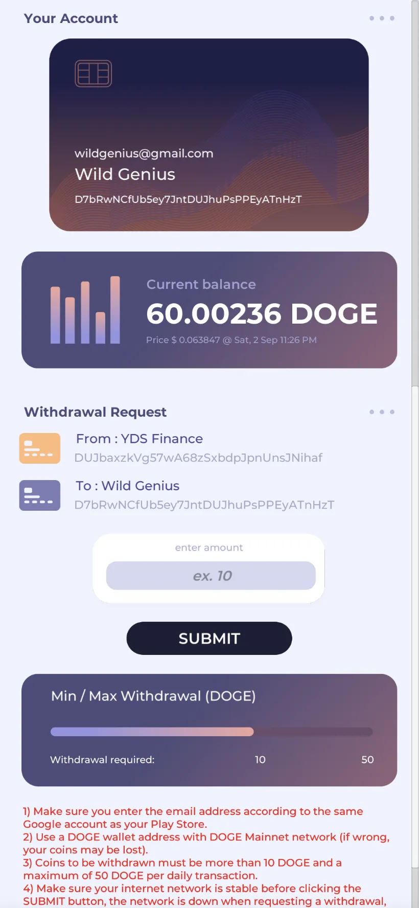 DOGE Miner by YDS | Indus Appstore | Screenshot