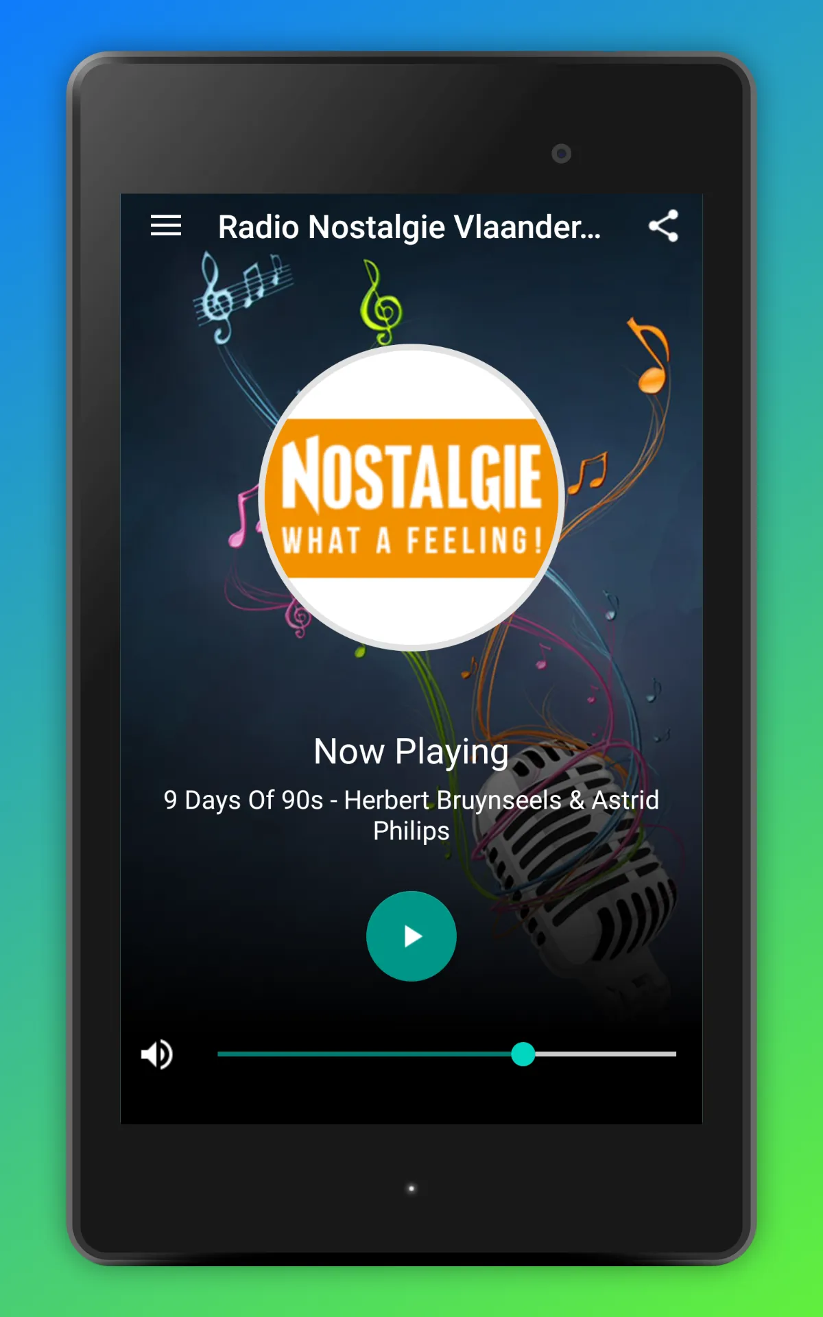 Radio Nostalgie Vlaanderen App | Indus Appstore | Screenshot