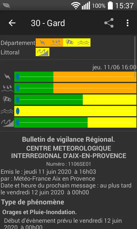 Alerte Météo | Indus Appstore | Screenshot