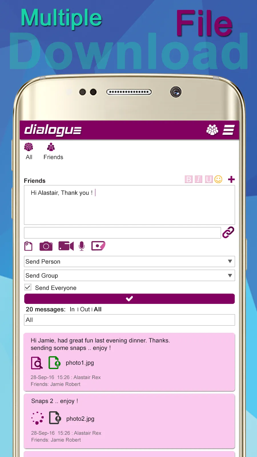 Dialogue Messaging, File Shari | Indus Appstore | Screenshot