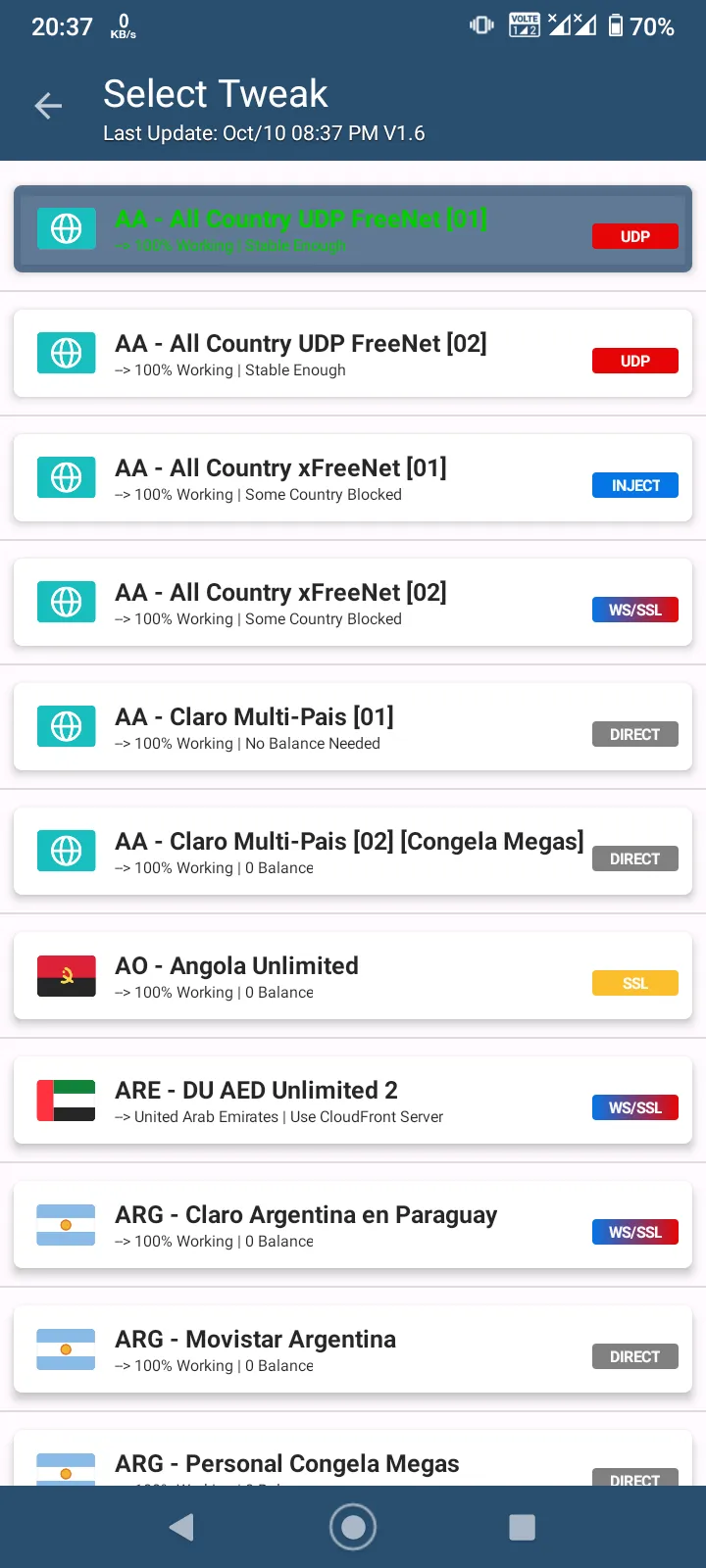 AustroPlus VPN Tunnel | Indus Appstore | Screenshot