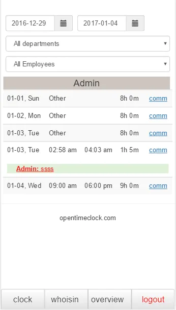 OpenTimeClock | Indus Appstore | Screenshot