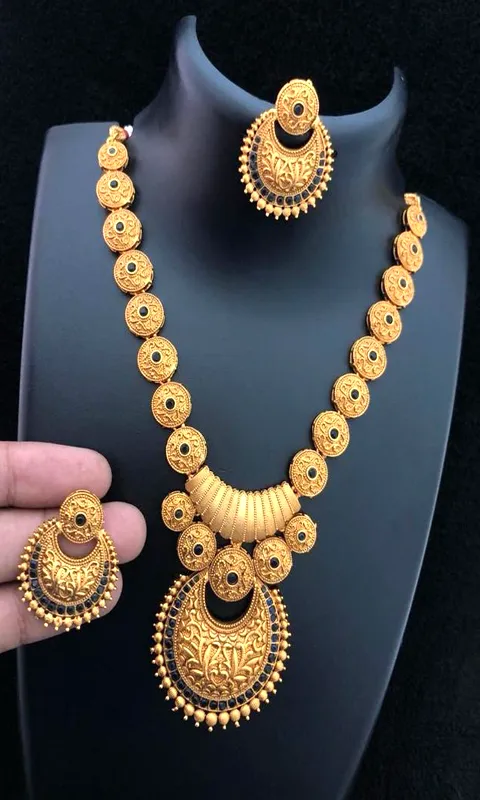 Gold Haram Necklace Collection | Indus Appstore | Screenshot