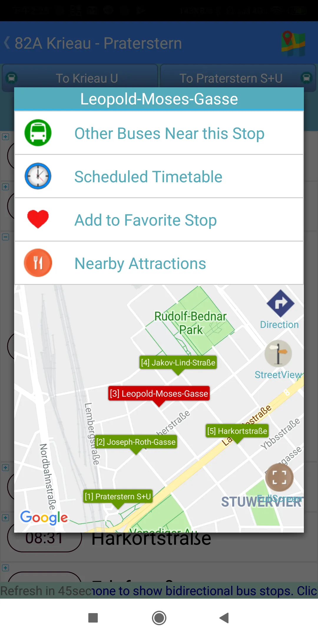 Wien Transit Timetable | Indus Appstore | Screenshot