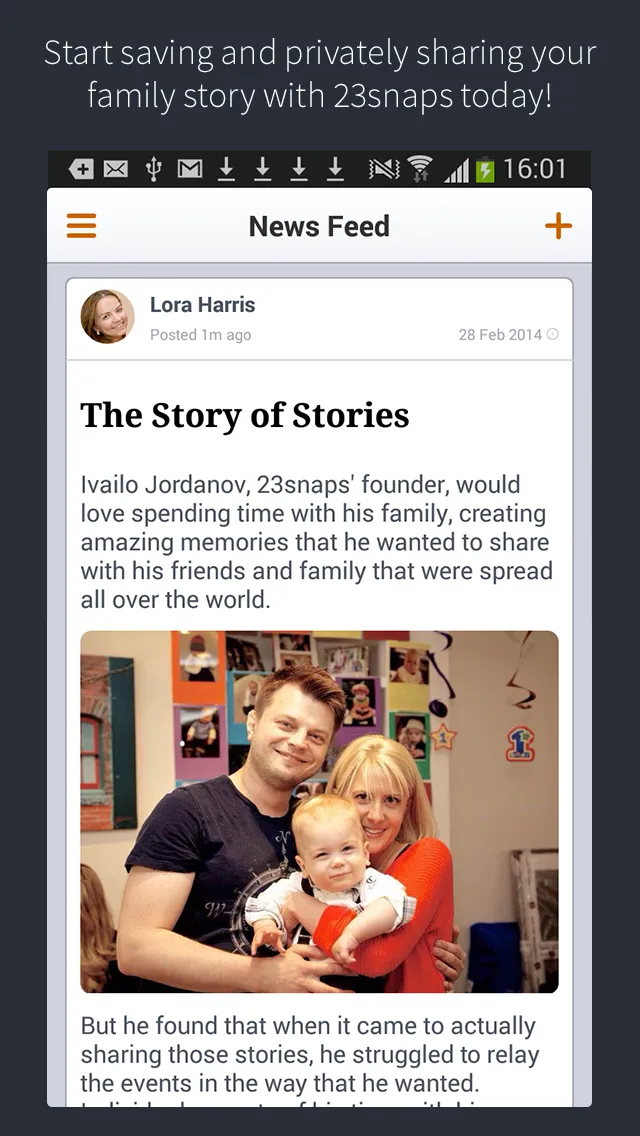 23snaps - Family Photo Album | Indus Appstore | Screenshot