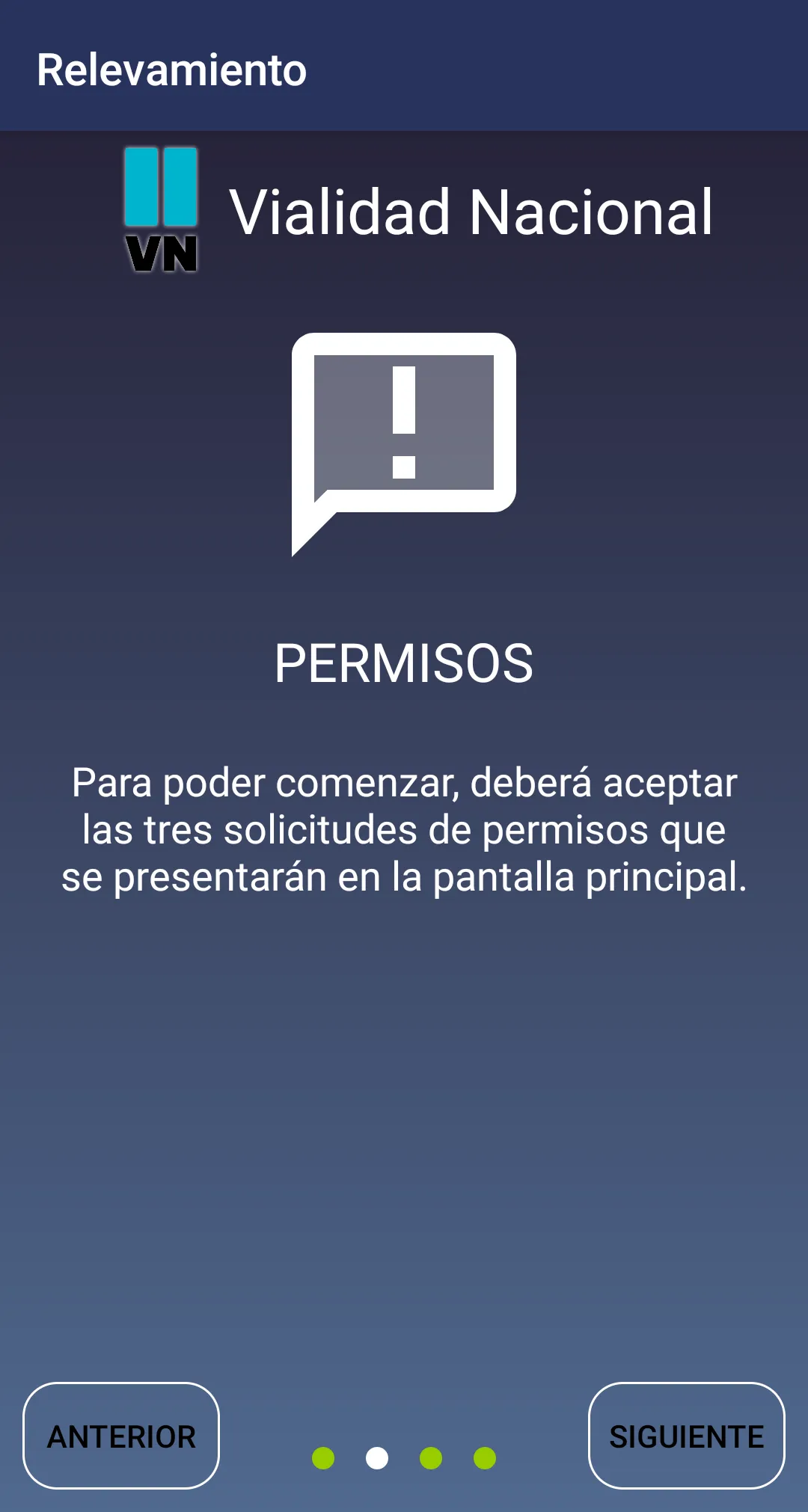 Relevamiento Vial | Indus Appstore | Screenshot