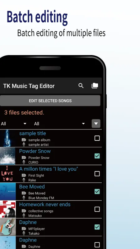 TK Music Tag Editor | Indus Appstore | Screenshot