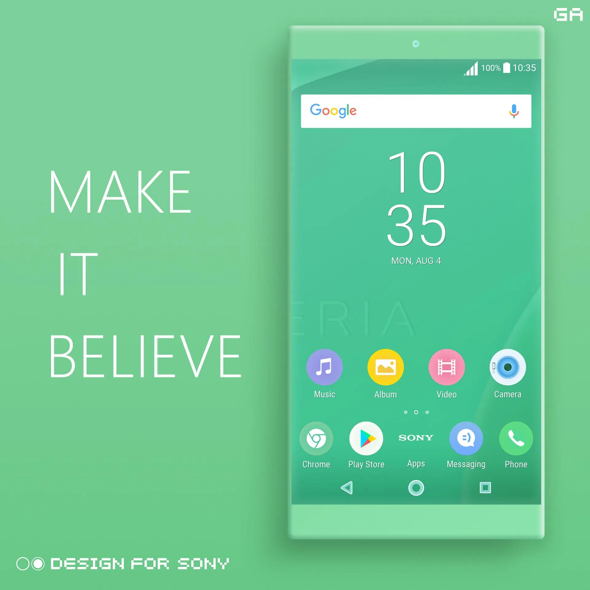 Theme XPERIA ON™ | Be Green | Indus Appstore | Screenshot