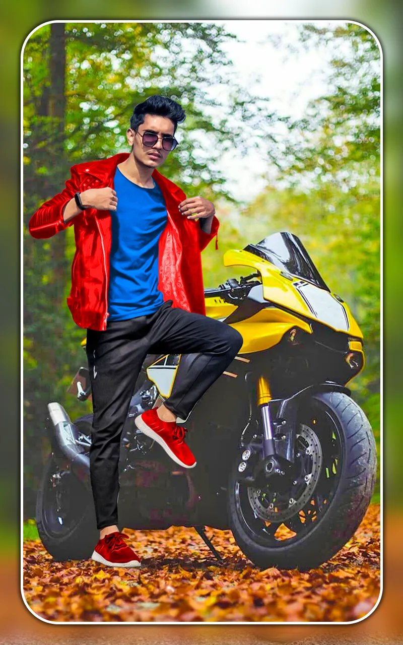 Bike photo editor rider frames | Indus Appstore | Screenshot
