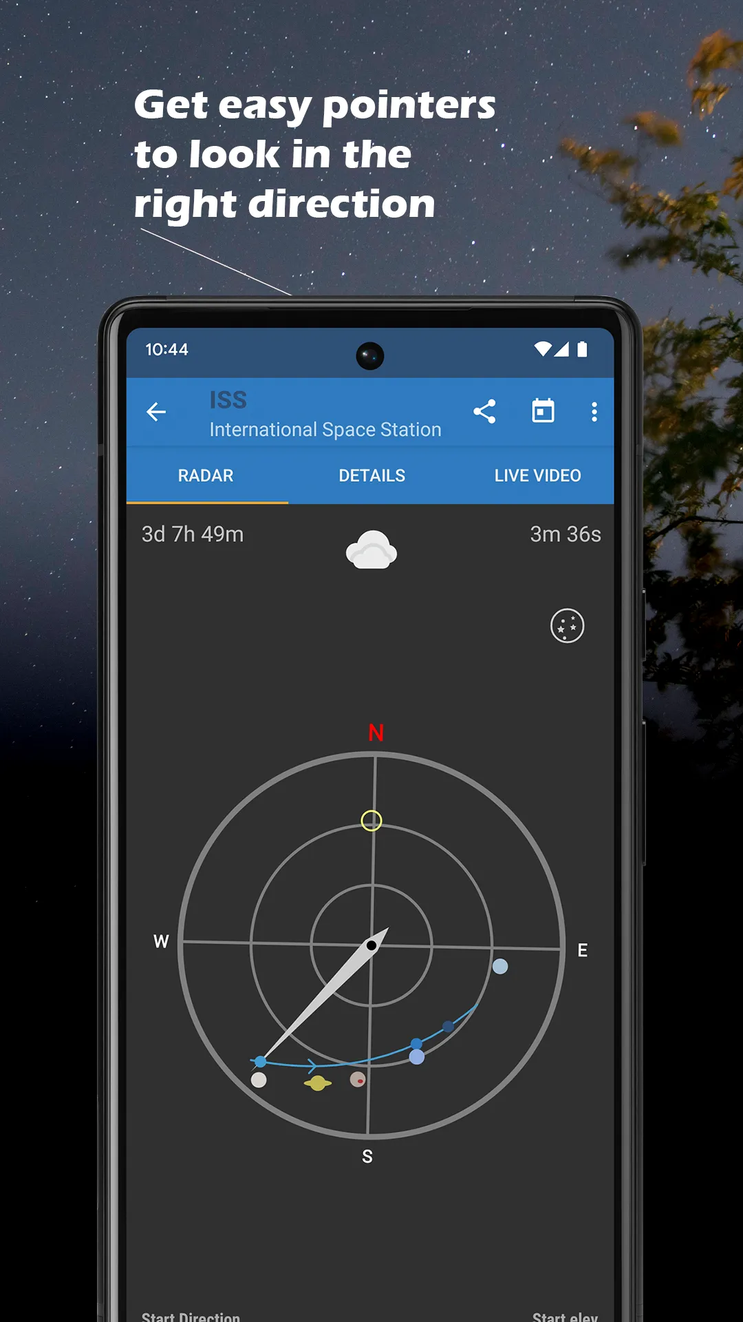 ISS Detector Satellite Tracker | Indus Appstore | Screenshot