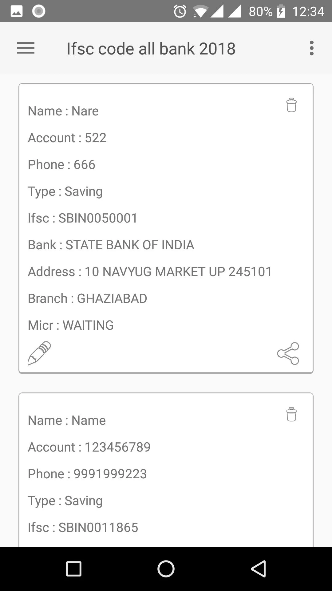 Ifsc code all bank 2023 | Indus Appstore | Screenshot