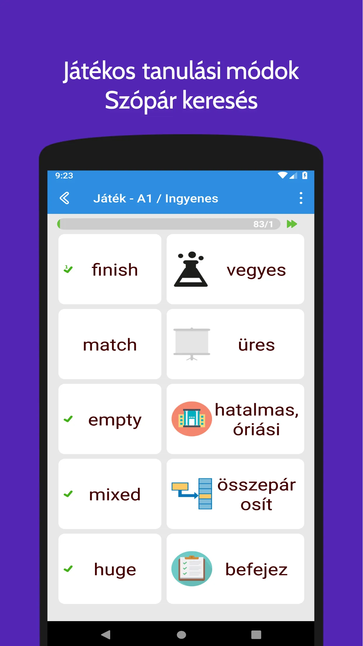 Wordzie Angol Szótanító | Indus Appstore | Screenshot