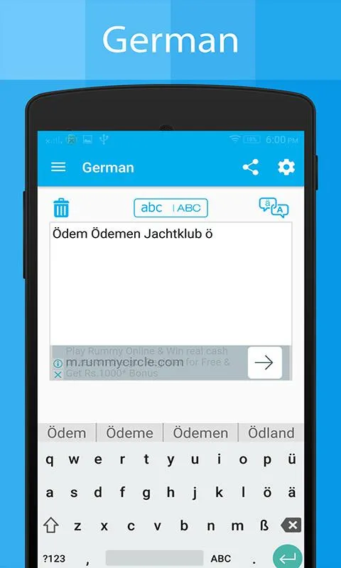 German Keyboard and Translator | Indus Appstore | Screenshot