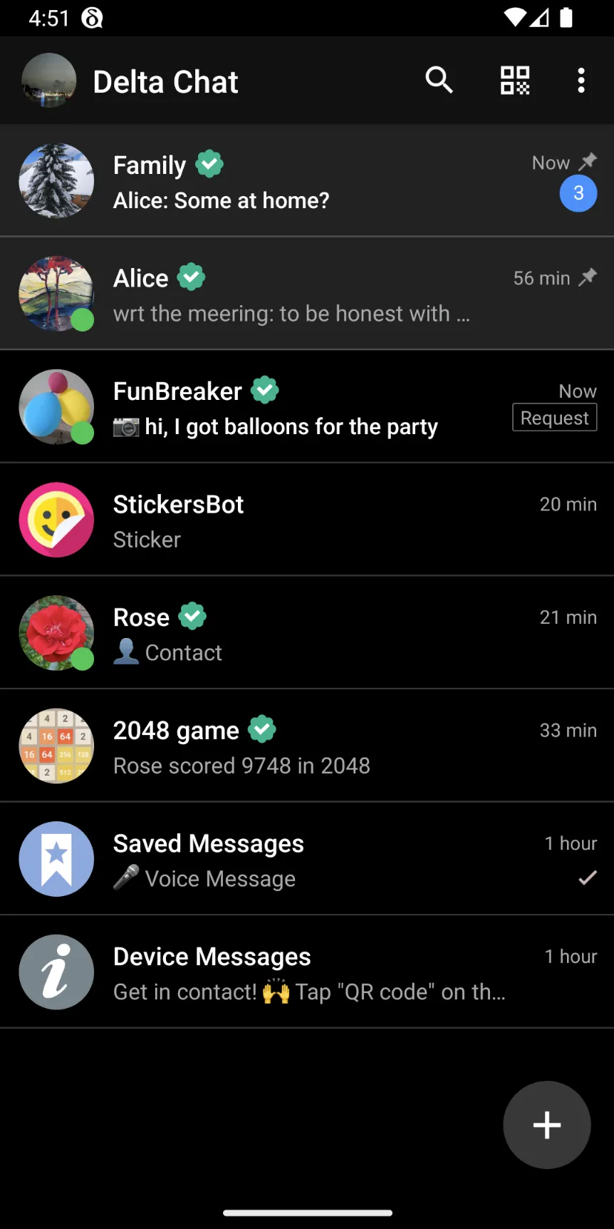 Delta Chat | Indus Appstore | Screenshot