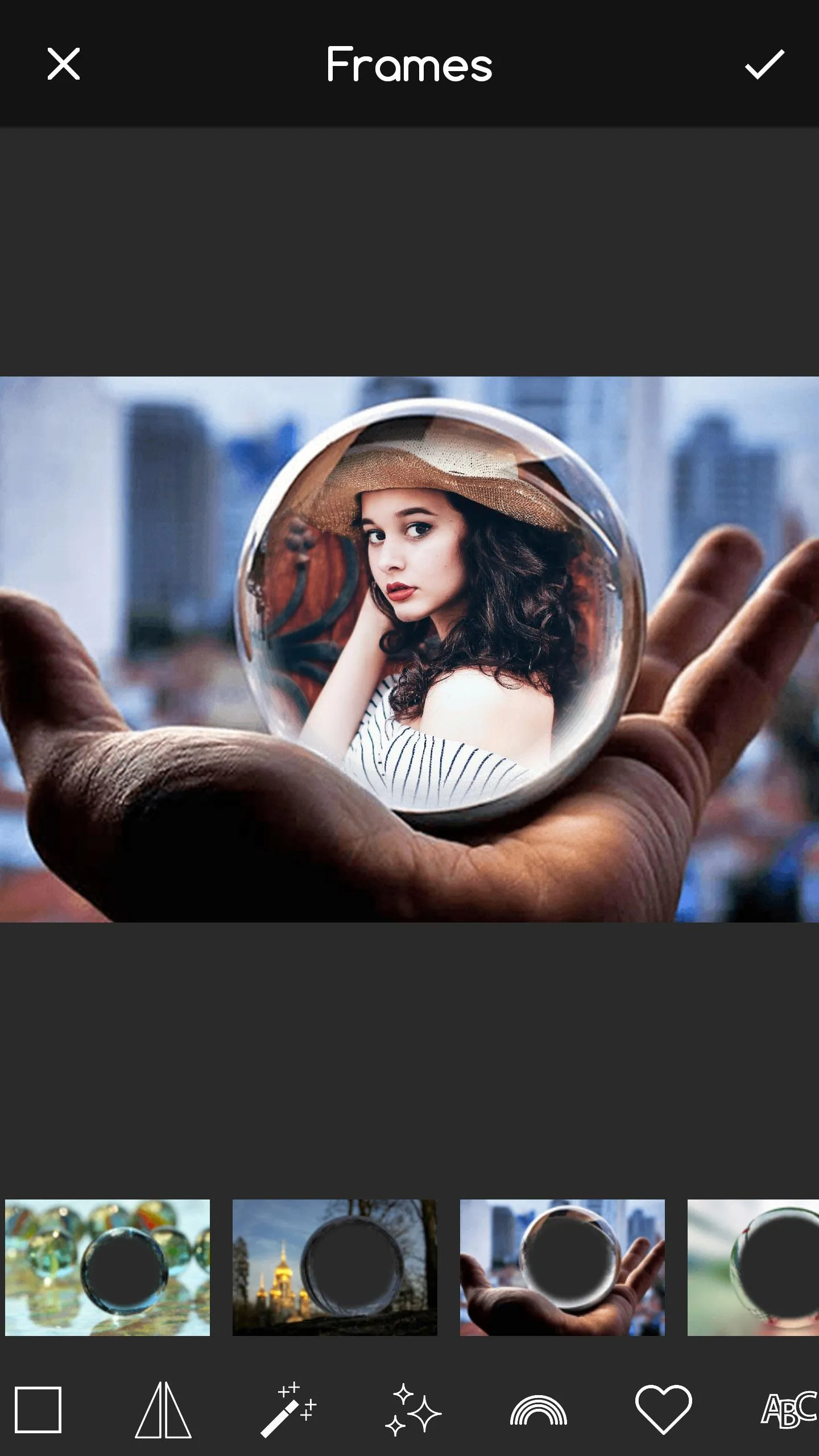 Crystal Ball Photo Frame | Indus Appstore | Screenshot