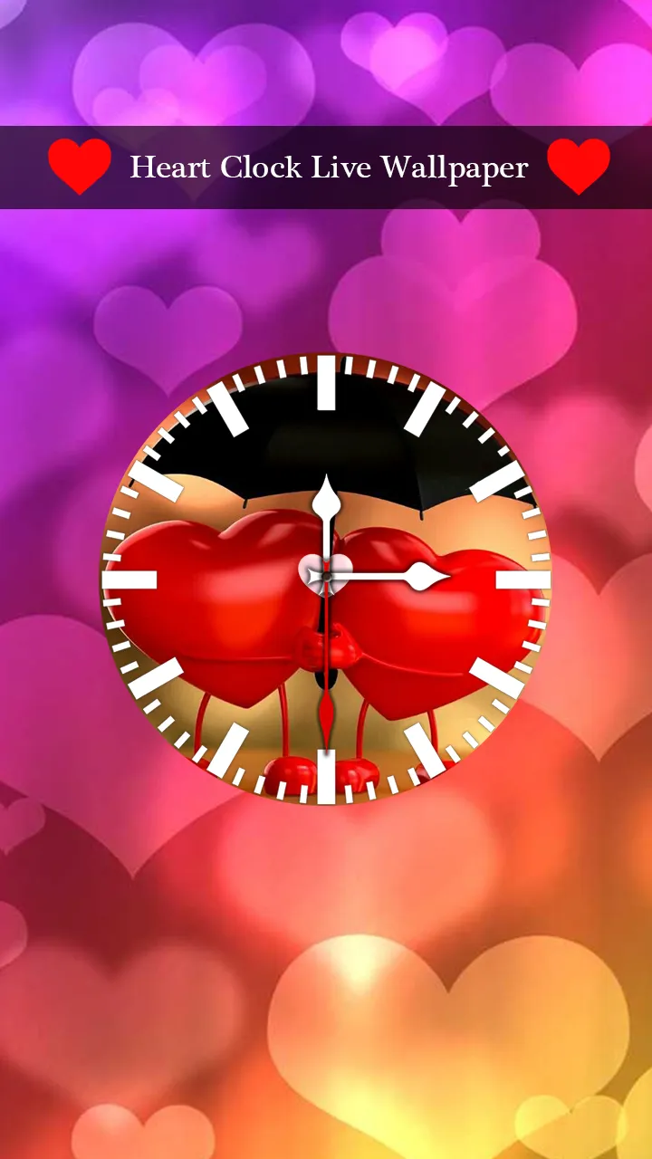 Heart Clock Live Wallpaper | Indus Appstore | Screenshot