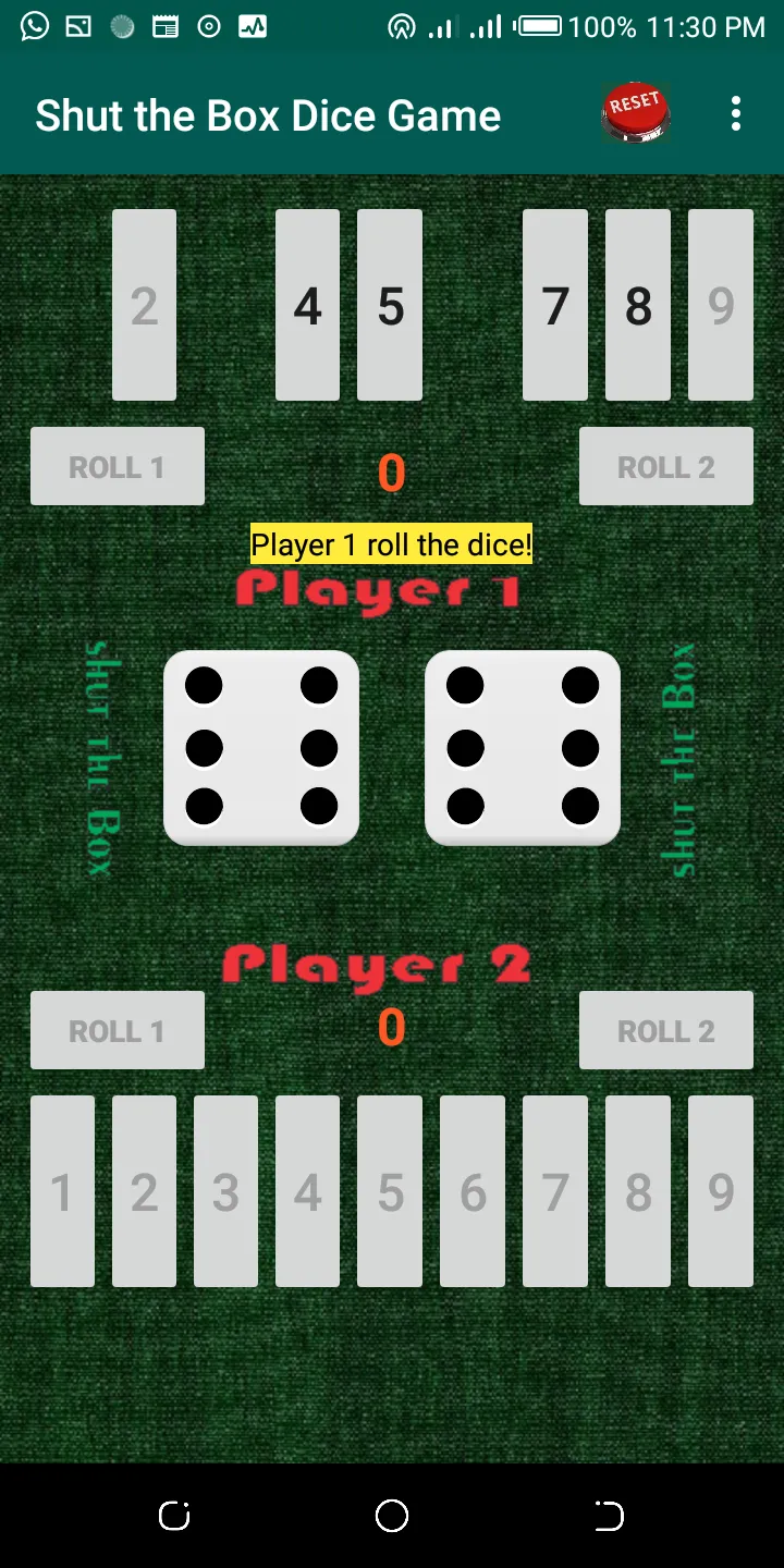 Shut-the-Box Dice Game | Indus Appstore | Screenshot