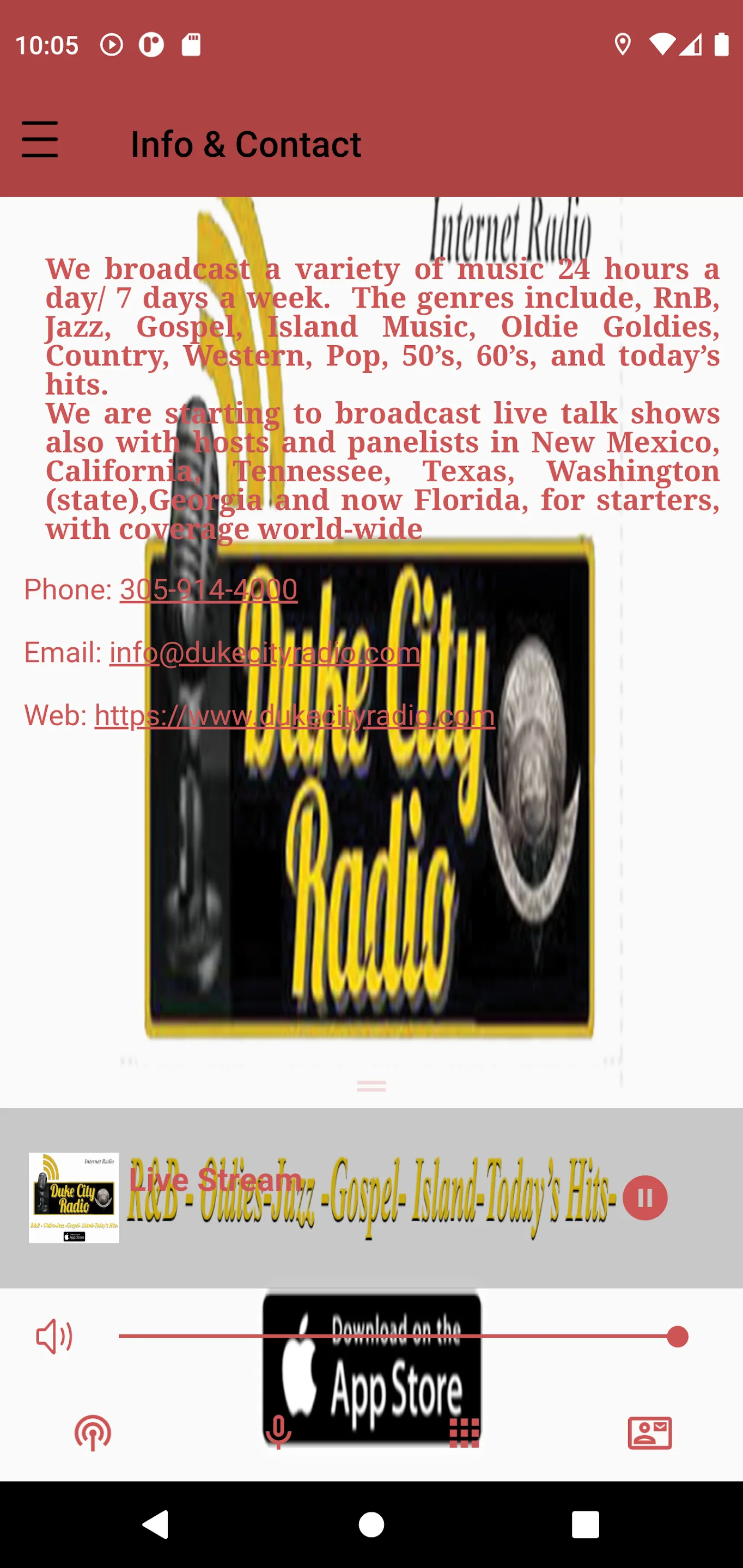 DUKE CITY RADIO | Indus Appstore | Screenshot