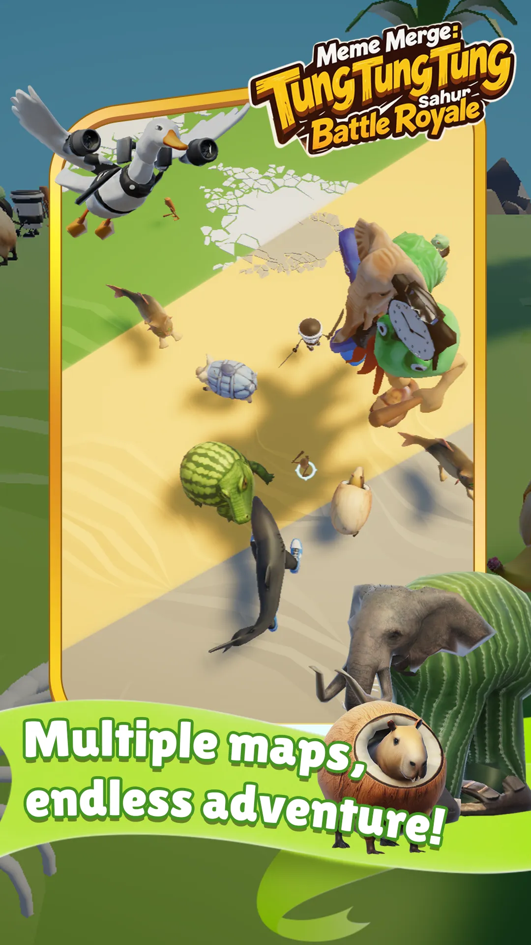 Meme Merge：Sahur Battle Royale | Indus Appstore | Screenshot